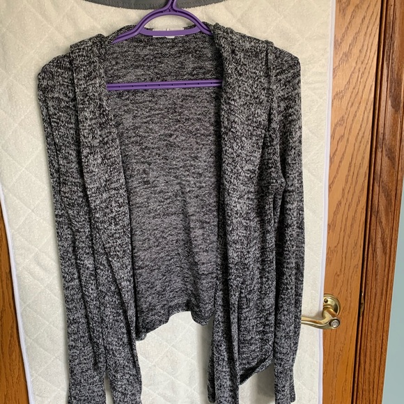 Grey Cardigan With Hood, size M - Picture 2 of 5